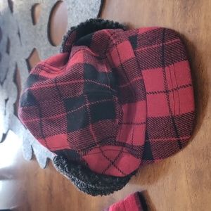 Toddlers red Christmas cap